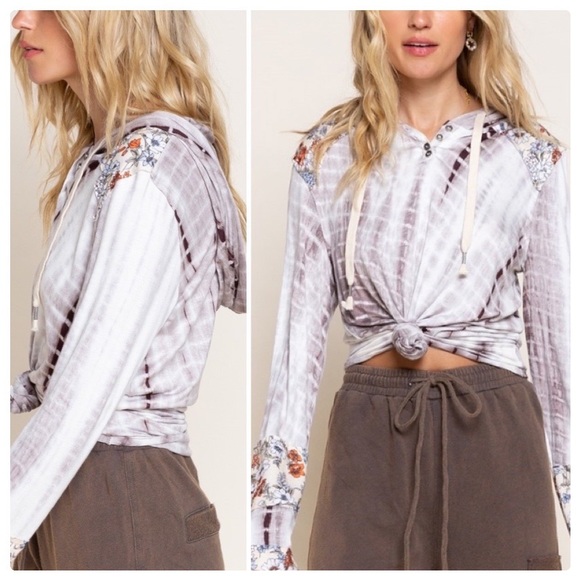 POL Bamboo & Boho Hand Dyed Hoodie - Picture 13 of 16